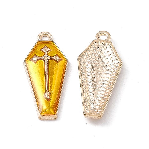 PandaHall Alloy Enamel Pendants, Coffin with Cross Charm, Golden, Gold, 26x11.5x3mm, Hole: 1.8mm Alloy+Enamel Others Gold
PandaHall Alloy Enamel Pendants, Coffin with Cross Charm, Golden, Gold, 26x11.5x3mm, Hole: 1.8mm Alloy+Enamel Others Gold