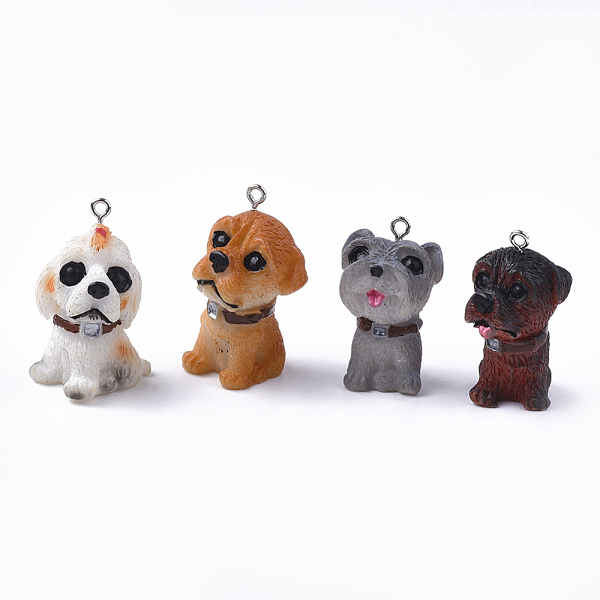 PandaHall Resin Puppy Pendants, with Platinum Tone Iron Findings, Dog, Mixed Color, 36~37x20~21x22~23mm, Hole: 2mm Iron+Resin Dog..., Multicolor
PandaHall Resin Puppy Pendants, with Platinum Tone Iron Findings, Dog, Mixed Color, 36~37x20~21x22~23mm, Hole: 2mm Iron+Resin Dog..., Multicolor