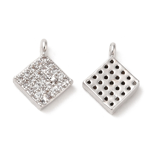 PandaHall Brass Micro Pave Clear Cubic Zirconia Pendants, Lead Free & Cadmium Free, Rhombus, Platinum, 10x8.5x2mm, Hole: 0.8mm Brass+Cubic...
PandaHall Brass Micro Pave Clear Cubic Zirconia Pendants, Lead Free & Cadmium Free, Rhombus, Platinum, 10x8.5x2mm, Hole: 0.8mm Brass+Cubic...