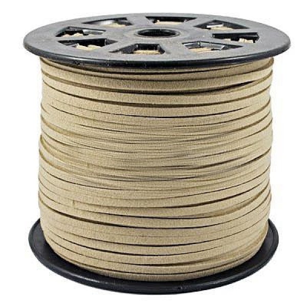 PandaHall Faux Suede Cords, Faux Suede Lace, Dark Khaki, 4x1.5mm, 100yards/roll(300 feet/roll) Faux Suede Yellow
PandaHall Faux Suede Cords, Faux Suede Lace, Dark Khaki, 4x1.5mm, 100yards/roll(300 feet/roll) Faux Suede Yellow