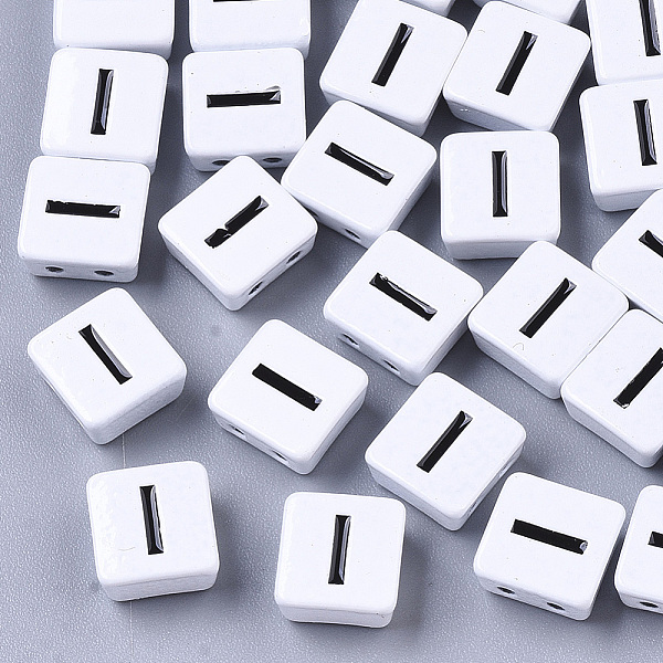PandaHall Spray Painted Alloy Multi-Strand Links, Cadmium Free & Lead Free, For Tile Elastic Bracelets Making, Square with Letter, Letter.I..., White
PandaHall Spray Painted Alloy Multi-Strand Links, Cadmium Free & Lead Free, For Tile Elastic Bracelets Making, Square with Letter, Letter.I..., White