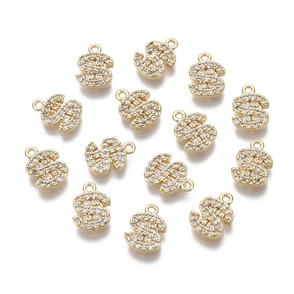 PandaHall Brass Micro Pave Clear Cubic Zirconia Charms, Nickel Free, Letter S, Real 18K Gold Plated, 10x7x2mm, Hole: 1mm Brass+Cubic...
PandaHall Brass Micro Pave Clear Cubic Zirconia Charms, Nickel Free, Letter S, Real 18K Gold Plated, 10x7x2mm, Hole: 1mm Brass+Cubic...