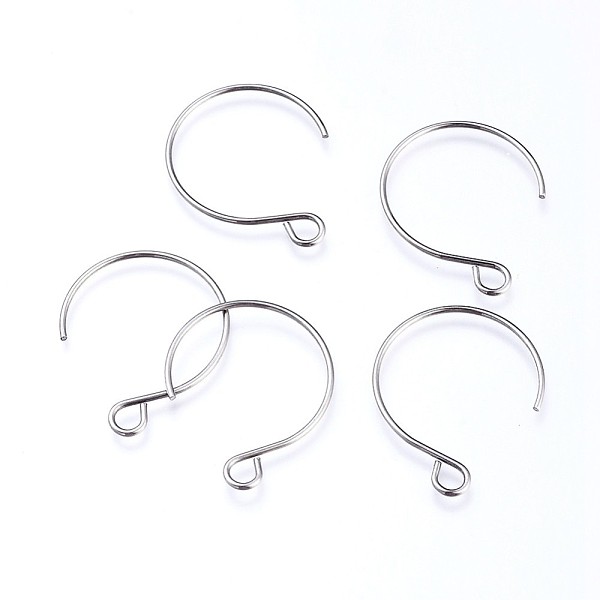 PandaHall 304 Stainless Steel Earring Hooks, with Horizontal Loop, Balloon Ear Wire, Stainless Steel Color, 23~34x18~19x0.8mm, Hole: 2mm, 20...
PandaHall 304 Stainless Steel Earring Hooks, with Horizontal Loop, Balloon Ear Wire, Stainless Steel Color, 23~34x18~19x0.8mm, Hole: 2mm, 20...