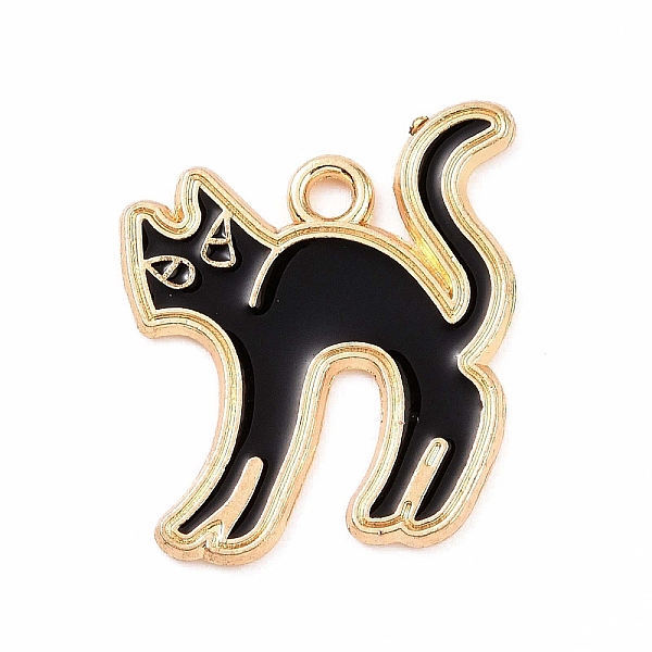 PandaHall Alloy Enamel Pendants, Cat Charm, Golden, 21.5x19x1mm, Hole: 2mm Alloy+Enamel Cat Shape Black
PandaHall Alloy Enamel Pendants, Cat Charm, Golden, 21.5x19x1mm, Hole: 2mm Alloy+Enamel Cat Shape Black