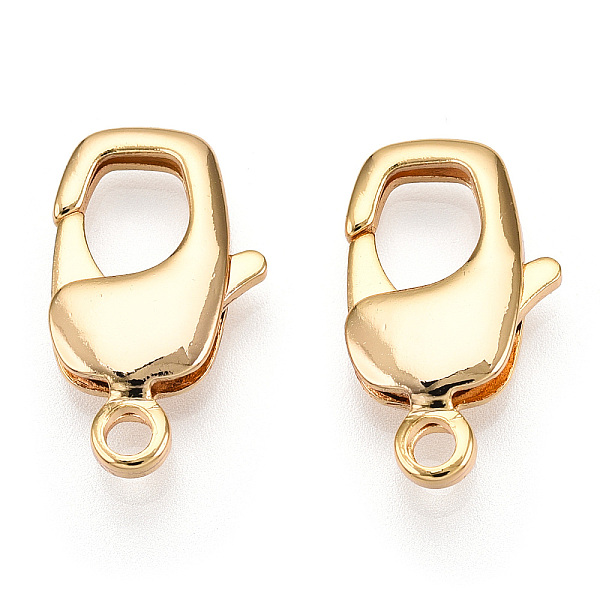 PandaHall Brass Lobster Claw Clasps, for Jewelry Making, Real 18K Gold Plated, 20x12x4mm, Hole: 2.2mm Brass Others
PandaHall Brass Lobster Claw Clasps, for Jewelry Making, Real 18K Gold Plated, 20x12x4mm, Hole: 2.2mm Brass Others