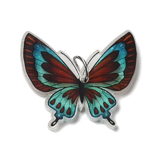 PandaHall Opaque Acrylic Pendants, with Platinum Iron Jump Ring, Butterfly Charms, Colorful, 25.8x30x4mm, Hole: 5.2mm Acrylic Butterfly
PandaHall Opaque Acrylic Pendants, with Platinum Iron Jump Ring, Butterfly Charms, Colorful, 25.8x30x4mm, Hole: 5.2mm Acrylic Butterfly