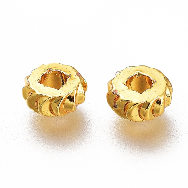 PandaHall Brass Spacer Beads, Long-Lasting Plated, Disc with Gear Edge, Golden, 5x2mm, Hole: 1.8mm Brass Disc
PandaHall Brass Spacer Beads, Long-Lasting Plated, Disc with Gear Edge, Golden, 5x2mm, Hole: 1.8mm Brass Disc