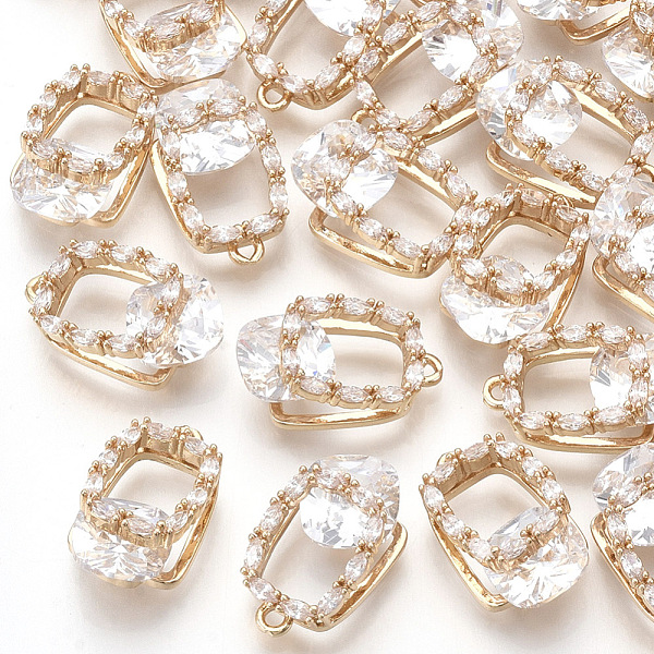 PandaHall Brass Pendants, with Glass and Rhinestone, Faceted, Rectangle, Clear, 17x10.5x7mm, Hole: 1.2mm Brass+Glass Rectangle Clear
PandaHall Brass Pendants, with Glass and Rhinestone, Faceted, Rectangle, Clear, 17x10.5x7mm, Hole: 1.2mm Brass+Glass Rectangle Clear