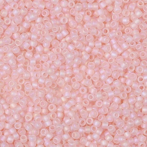 PandaHall TOHO Round Seed Beads, Japanese Seed Beads, (169F) Transparent AB Frost Rosaline, 8/0, 3mm, Hole: 1mm, about 1110pcs/50g Glass..., Pink
PandaHall TOHO Round Seed Beads, Japanese Seed Beads, (169F) Transparent AB Frost Rosaline, 8/0, 3mm, Hole: 1mm, about 1110pcs/50g Glass..., Pink