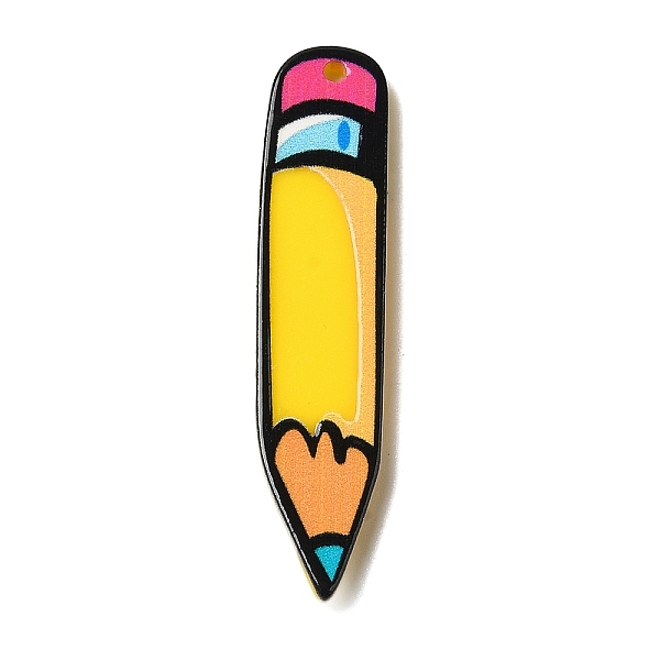 PandaHall Opaque Acrylic Pendants, Pencil, Yellow, 46x10.5x2.5mm, Hole: 1.6mm Acrylic Pencil Yellow
PandaHall Opaque Acrylic Pendants, Pencil, Yellow, 46x10.5x2.5mm, Hole: 1.6mm Acrylic Pencil Yellow