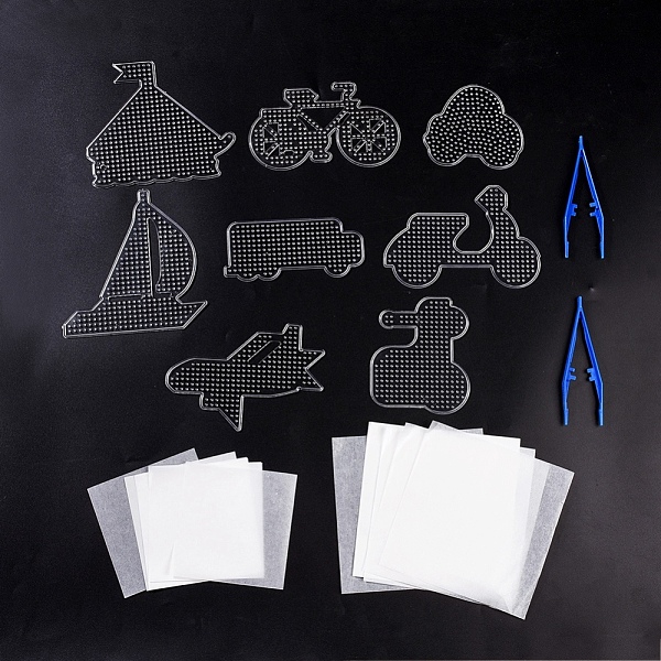 PandaHall 5x5mm DIY Fuse Beads Kit, with ABC Plastic Pegboards, Ironing Paper and Plastic Fuse Bead Tweezers, Clear Plastic Mixed Shapes...
PandaHall 5x5mm DIY Fuse Beads Kit, with ABC Plastic Pegboards, Ironing Paper and Plastic Fuse Bead Tweezers, Clear Plastic Mixed Shapes...