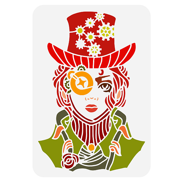 PandaHall FINGERINSPIRE Steampunk Gear Girl Stencil 8.3x11.7inch Reusable Steampunk Beauty Art Stencil Magician Painting Template DIY Craft...
PandaHall FINGERINSPIRE Steampunk Gear Girl Stencil 8.3x11.7inch Reusable Steampunk Beauty Art Stencil Magician Painting Template DIY Craft...