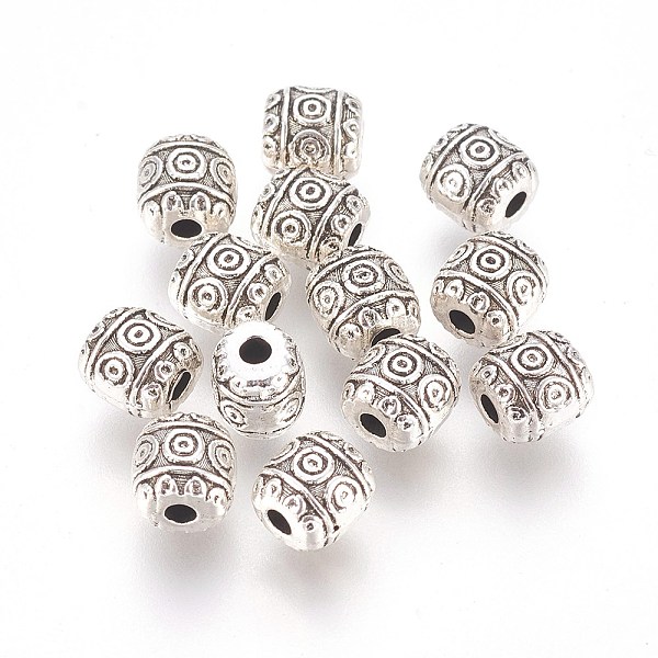 PandaHall Tibetan Style Alloy Beads, Lead Free & Cadmium Free, Barrel, Antique Silver, about 6mm in diameter, 6mm long, hole: 1.6mm Alloy...
PandaHall Tibetan Style Alloy Beads, Lead Free & Cadmium Free, Barrel, Antique Silver, about 6mm in diameter, 6mm long, hole: 1.6mm Alloy...