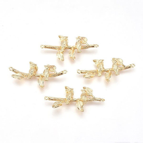 PandaHall Brass Links connectors, Nickel Free, Bird, Real 18K Gold Plated, 17x35.5x4.5mm, Hole: 1mm Brass Bird
PandaHall Brass Links connectors, Nickel Free, Bird, Real 18K Gold Plated, 17x35.5x4.5mm, Hole: 1mm Brass Bird