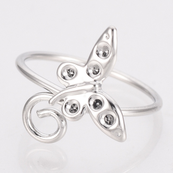 PandaHall Brass Finger Ring Rhinestone Settings Components, Flower, Size 5, Platinum, Fit for 1mm Rhinestone, 15mm Brass
PandaHall Brass Finger Ring Rhinestone Settings Components, Flower, Size 5, Platinum, Fit for 1mm Rhinestone, 15mm Brass