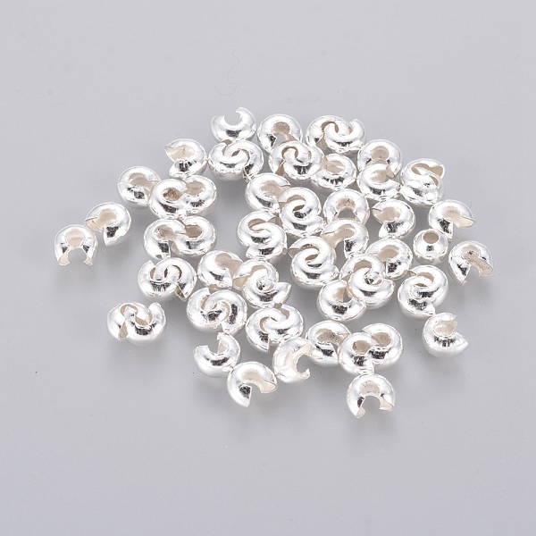 PandaHall Iron Crimp Beads Covers, Cadmium Free & Nickel Free & Lead Free, Silver Color Plated, 4mm In Diameter, Hole: 1.5~1.8mm Iron
PandaHall Iron Crimp Beads Covers, Cadmium Free & Nickel Free & Lead Free, Silver Color Plated, 4mm In Diameter, Hole: 1.5~1.8mm Iron