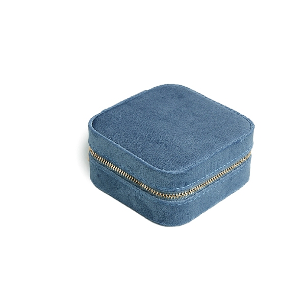 PandaHall Velvet Jewelry Organizer Zipper Boxes, Portable Travel Jewelry Case for Rings, Square, Steel Blue, 10x10x5cm Velvet Square
PandaHall Velvet Jewelry Organizer Zipper Boxes, Portable Travel Jewelry Case for Rings, Square, Steel Blue, 10x10x5cm Velvet Square
