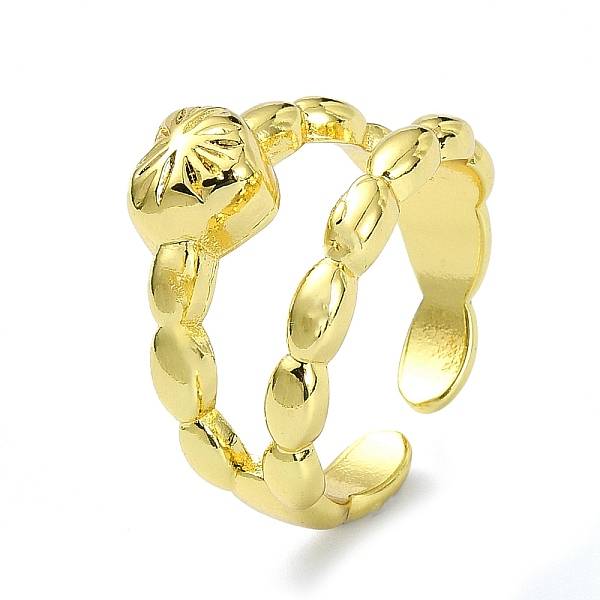 PandaHall Brass Open Cuff Rings, Heart, Real 18K Gold Plated, US Size 7 1/4(17.5mm) Brass Heart
PandaHall Brass Open Cuff Rings, Heart, Real 18K Gold Plated, US Size 7 1/4(17.5mm) Brass Heart