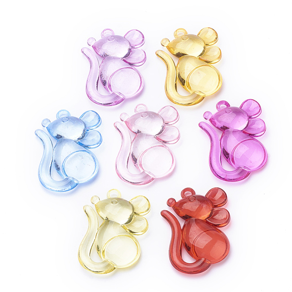 PandaHall Transparent Acrylic Big Pendants, Mouse, Mixed Color, 53.5x38.5x11.5mm, Hole: 4mm, about 60pcs/500g Acrylic Mouse Multicolor
PandaHall Transparent Acrylic Big Pendants, Mouse, Mixed Color, 53.5x38.5x11.5mm, Hole: 4mm, about 60pcs/500g Acrylic Mouse Multicolor