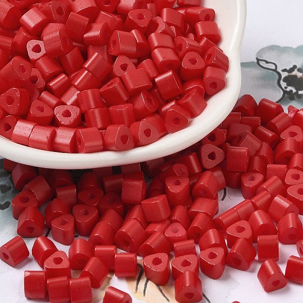PandaHall Baking Painted Glass Bead, Ceylon, Triangle Hole, Trangle, Red, 5x5x4mm, Hole: 1.3mm, 3150pcs/pound Glass Triangle Red
PandaHall Baking Painted Glass Bead, Ceylon, Triangle Hole, Trangle, Red, 5x5x4mm, Hole: 1.3mm, 3150pcs/pound Glass Triangle Red