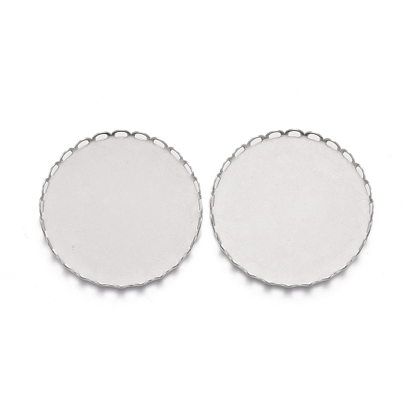 PandaHall 304 Stainless Steel Cabochon Settings, Lace Edge Bezel Cups, Flat Round, Stainless Steel Color, Tray:30mm, 31x3mm 304 Stainless...
PandaHall 304 Stainless Steel Cabochon Settings, Lace Edge Bezel Cups, Flat Round, Stainless Steel Color, Tray:30mm, 31x3mm 304 Stainless...