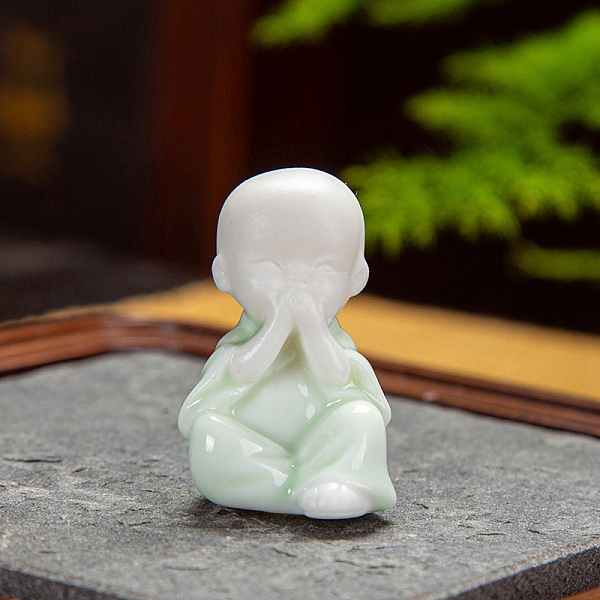 PandaHall Ceramics Buddha Statue, for Home Office Feng Shui Ornament, Light Cyan, 25x30x40mm Ceramics Human
PandaHall Ceramics Buddha Statue, for Home Office Feng Shui Ornament, Light Cyan, 25x30x40mm Ceramics Human