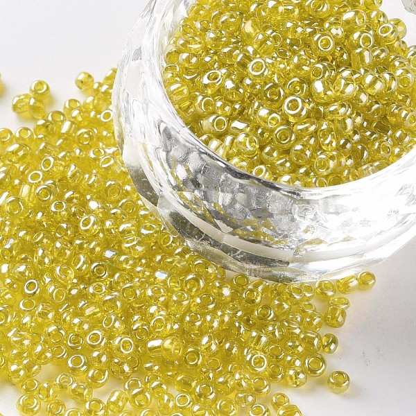 PandaHall (Repacking Service Available) Glass Seed Beads, Trans. Colours Lustered, Round, Yellow, 12/0, 2mm, Hole: 1mm, about 12G/bag Glass...
PandaHall (Repacking Service Available) Glass Seed Beads, Trans. Colours Lustered, Round, Yellow, 12/0, 2mm, Hole: 1mm, about 12G/bag Glass...