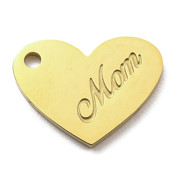 PandaHall Ion Plating(IP) 316L Surgical Stainless Steel Pendants, Heart with Word Mom Charm, Real 18K Gold Plated, 12x16x1.5mm, Hole: 1.6mm...
PandaHall Ion Plating(IP) 316L Surgical Stainless Steel Pendants, Heart with Word Mom Charm, Real 18K Gold Plated, 12x16x1.5mm, Hole: 1.6mm...