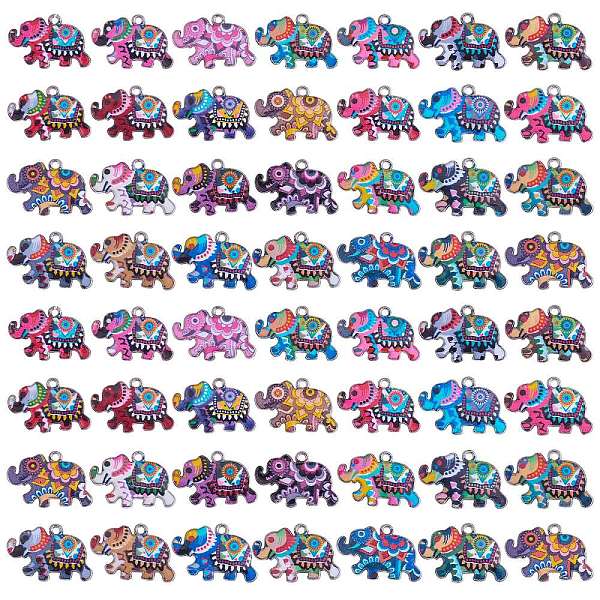 PandaHall 56pcs 28 Styles Alloy Enamel Pendants, Elephant Pattern Necklace Bracelet Single Hanging Pendant Accessories, Mixed Color..., Multicolor
PandaHall 56pcs 28 Styles Alloy Enamel Pendants, Elephant Pattern Necklace Bracelet Single Hanging Pendant Accessories, Mixed Color..., Multicolor