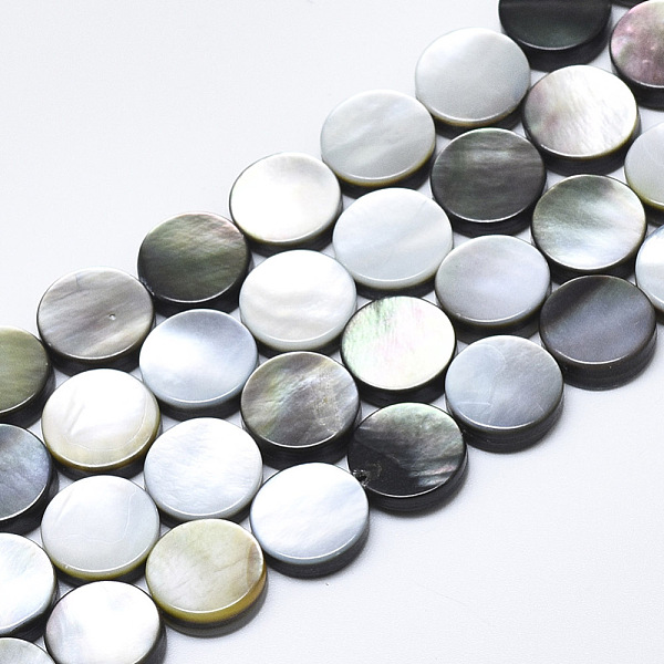 PandaHall Natural Black Lip Shell Beads, Flat Round, 10x3.5mm, Hole: 0.6mm Black Lip Shell Flat Round
PandaHall Natural Black Lip Shell Beads, Flat Round, 10x3.5mm, Hole: 0.6mm Black Lip Shell Flat Round