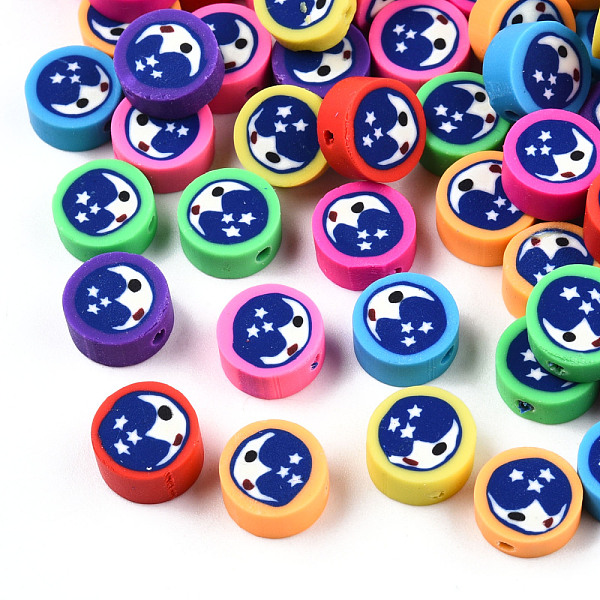 PandaHall Handmade Polymer Clay Beads, Flat Round with Human, Mixed Color, 9~10x4~5mm, Hole: 1.5mm Polymer Clay Flat Round Multicolor
PandaHall Handmade Polymer Clay Beads, Flat Round with Human, Mixed Color, 9~10x4~5mm, Hole: 1.5mm Polymer Clay Flat Round Multicolor