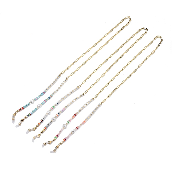 PandaHall Brass Eyeglasses Chains, Neck Strap for Eyeglasses, with Polymer Clay Heishi Beads, Glass Beads, Plastic Beads, Natural Gemstone...
PandaHall Brass Eyeglasses Chains, Neck Strap for Eyeglasses, with Polymer Clay Heishi Beads, Glass Beads, Plastic Beads, Natural Gemstone...