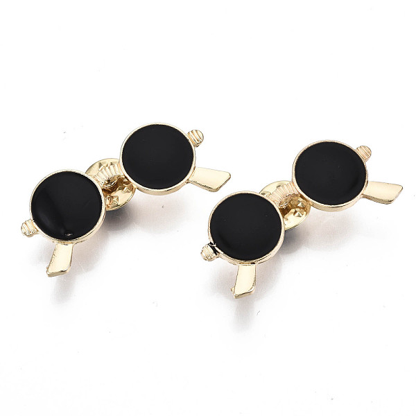 PandaHall Alloy Brooches, Enamel Pin, with Brass Butterfly Clutches, Sunglasses, Light Gold, Black, 19x42x2.5mm, Pin: 1mm Alloy+Enamel Black
PandaHall Alloy Brooches, Enamel Pin, with Brass Butterfly Clutches, Sunglasses, Light Gold, Black, 19x42x2.5mm, Pin: 1mm Alloy+Enamel Black