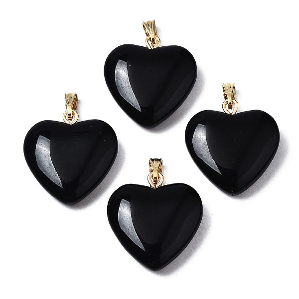 PandaHall Spray Painted Glass Pendants, with Golden Plated Iron Bails, Heart, Black, 22x20.5x7mm, Hole: 6x2mm Iron+Glass Heart Black
PandaHall Spray Painted Glass Pendants, with Golden Plated Iron Bails, Heart, Black, 22x20.5x7mm, Hole: 6x2mm Iron+Glass Heart Black