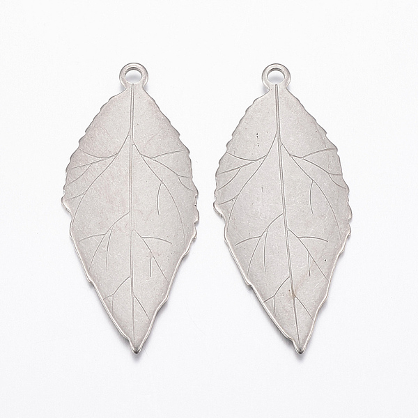 PandaHall 304 Stainless Steel Pendants, Leaf, Stainless Steel Color, 37x16x1mm, Hole: 2mm 304 Stainless Steel Leaf
PandaHall 304 Stainless Steel Pendants, Leaf, Stainless Steel Color, 37x16x1mm, Hole: 2mm 304 Stainless Steel Leaf