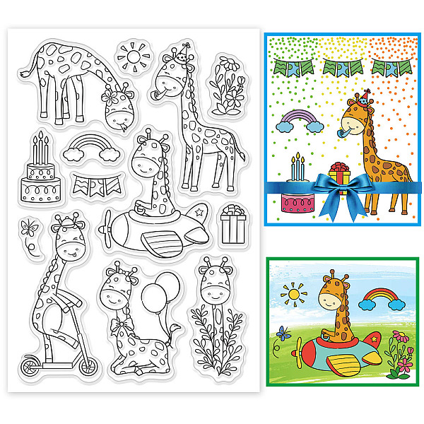 PandaHall PH Decorative Clear Stamps Giraffe Silicone Stamp Plastic Stamps Film Frame Transparent Seal Stamps for Gift Photo Album Card...
PandaHall PH Decorative Clear Stamps Giraffe Silicone Stamp Plastic Stamps Film Frame Transparent Seal Stamps for Gift Photo Album Card...
