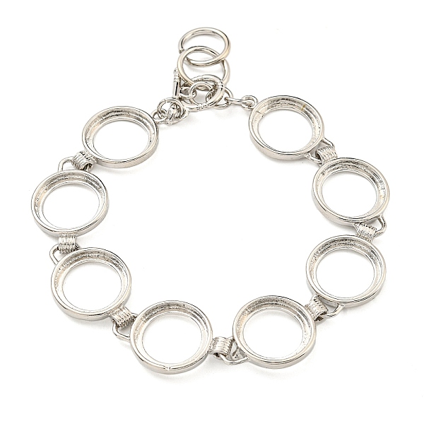 PandaHall Rack Plating Brass Flat Round Link Bracelet Making with Tray, Platinum, 8-1/8 inch(20.7cm), Tray: 14.5mm Brass
PandaHall Rack Plating Brass Flat Round Link Bracelet Making with Tray, Platinum, 8-1/8 inch(20.7cm), Tray: 14.5mm Brass