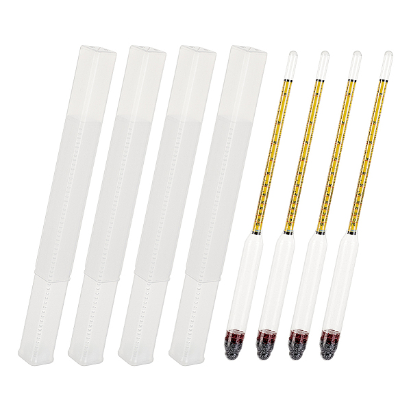 PandaHall OLYCRAFT 4pcs Glass Hydrometer Alcohol 0-200 Proof and 0-100 Tralle Alcohol Hydrometer Digital Hydrometer Glass Alcohol Measuring..., Yellow
PandaHall OLYCRAFT 4pcs Glass Hydrometer Alcohol 0-200 Proof and 0-100 Tralle Alcohol Hydrometer Digital Hydrometer Glass Alcohol Measuring..., Yellow