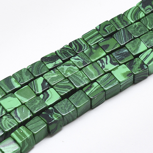 PandaHall Synthetic Malachite Beads Strands, Cube, 6~6.5x6~6.5x6~6.5mm, Hole: 1mm, about 65pcs/strand, 16.1 inch Malachite Cube
PandaHall Synthetic Malachite Beads Strands, Cube, 6~6.5x6~6.5x6~6.5mm, Hole: 1mm, about 65pcs/strand, 16.1 inch Malachite Cube