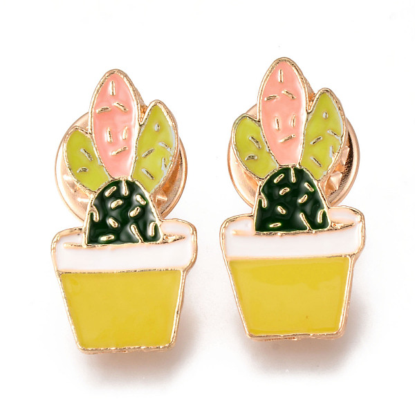 PandaHall Alloy Enamel Brooches, Enamel Pin, with Brass Butterfly Clutches, Cactus, Light Gold, Cadmium Free & Nickel Free & Lead Free...
PandaHall Alloy Enamel Brooches, Enamel Pin, with Brass Butterfly Clutches, Cactus, Light Gold, Cadmium Free & Nickel Free & Lead Free...