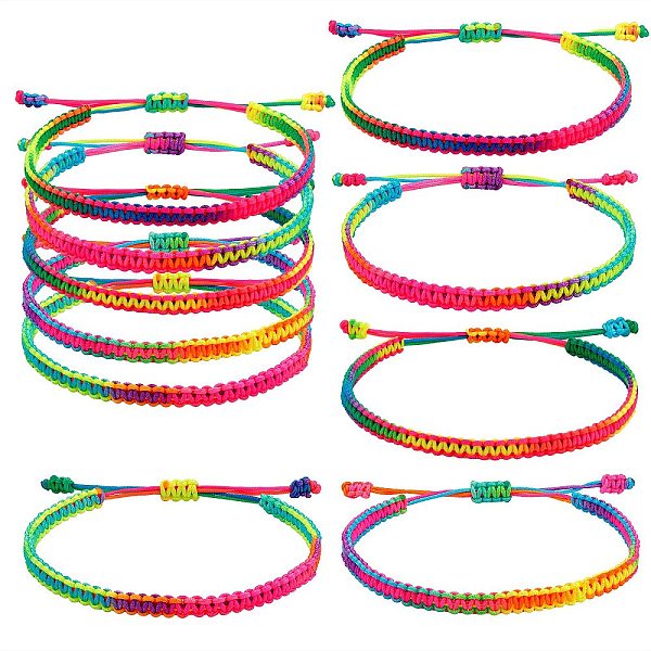 PandaHall Braided Nylon Thread Cord Bracelets, Colorful, 1/4 inch(0.5cm), Inner Diameter: 2~3-1/8 inch(5~8cm), 5pcs/set Nylon
PandaHall Braided Nylon Thread Cord Bracelets, Colorful, 1/4 inch(0.5cm), Inner Diameter: 2~3-1/8 inch(5~8cm), 5pcs/set Nylon