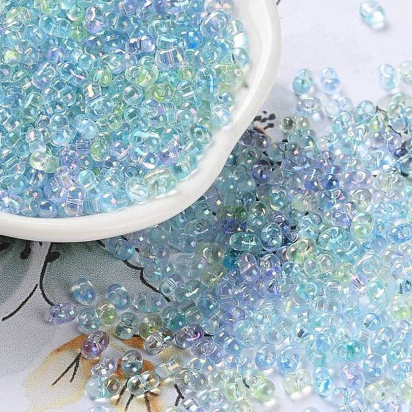 PandaHall AB Color Plated Glass Seed Beads, Transparent Colours Rainbow, Peanut, Colorful, 4~4.5x2~2.5x2~2.5mm, Hole: 0.8~0.9mm, about...
PandaHall AB Color Plated Glass Seed Beads, Transparent Colours Rainbow, Peanut, Colorful, 4~4.5x2~2.5x2~2.5mm, Hole: 0.8~0.9mm, about...