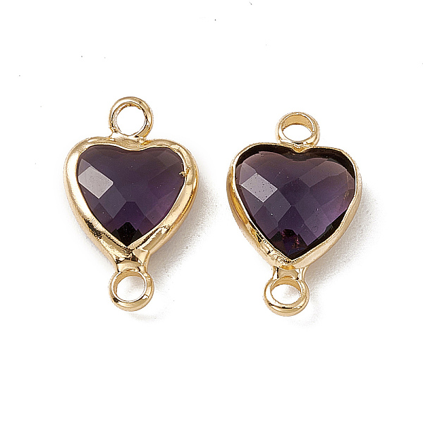 PandaHall Transparent K9 Glass Connector Charms, Heart Links, with Light Gold Tone Brass Findings, Tanzanite, 14x8.5x3.7mm, Hole: 1.8mm..., Purple
PandaHall Transparent K9 Glass Connector Charms, Heart Links, with Light Gold Tone Brass Findings, Tanzanite, 14x8.5x3.7mm, Hole: 1.8mm..., Purple
