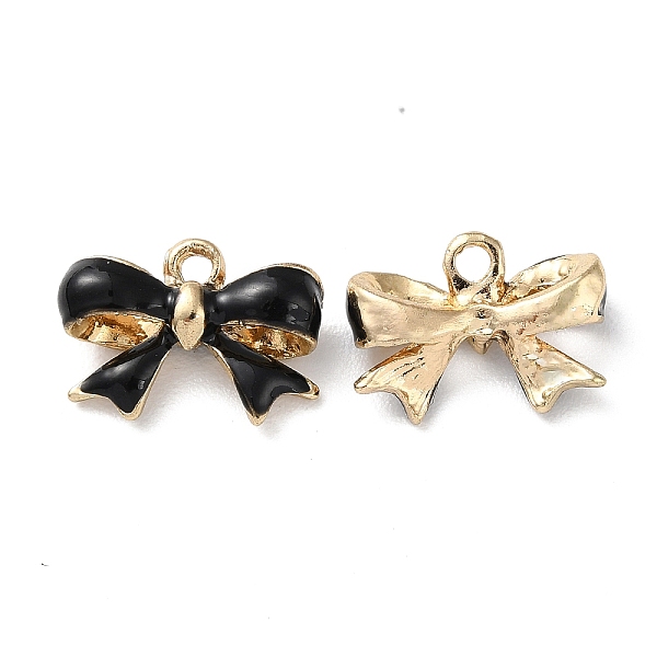 PandaHall Rack Plating Alloy Enamel Pendants, Cadmium Free & Lead Free & Nickel Free, Bowknot Charm, Golden, 11.5x16x5mm, Hole: 1.8mm..., Black
PandaHall Rack Plating Alloy Enamel Pendants, Cadmium Free & Lead Free & Nickel Free, Bowknot Charm, Golden, 11.5x16x5mm, Hole: 1.8mm..., Black