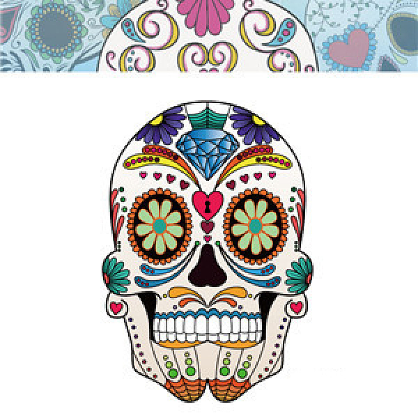 PandaHall Halloween Theme Luminous Body Art Tattoos Stickers, Removable Temporary Tattoos Paper Stickers, Skull, Colorful, 85x60mm Paper...
PandaHall Halloween Theme Luminous Body Art Tattoos Stickers, Removable Temporary Tattoos Paper Stickers, Skull, Colorful, 85x60mm Paper...