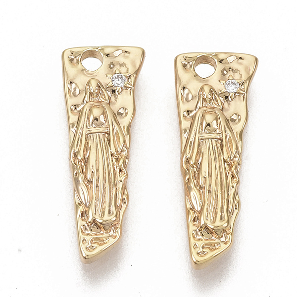 PandaHall Brass Cubic Zirconia Pendants, Nickel Free, Clear, Real 18K Gold Plated, 18.5x7x2.5mm, Hole: 1.6mm Brass+Cubic Zirconia Others...
PandaHall Brass Cubic Zirconia Pendants, Nickel Free, Clear, Real 18K Gold Plated, 18.5x7x2.5mm, Hole: 1.6mm Brass+Cubic Zirconia Others...