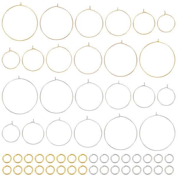 PandaHall DIY Wire Ring Drop Earring DIY Making Kit, Including 316 Surgical Stainless Steel Hoop Earring Findings, Brass Wine Glass Charms...
PandaHall DIY Wire Ring Drop Earring DIY Making Kit, Including 316 Surgical Stainless Steel Hoop Earring Findings, Brass Wine Glass Charms...