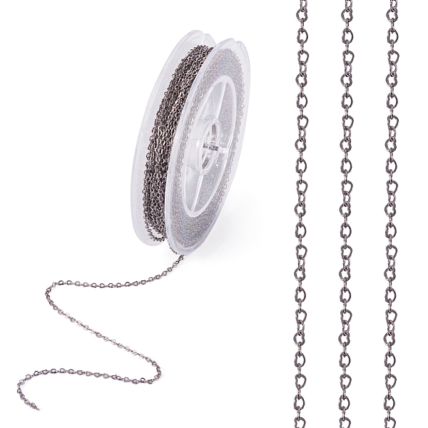 PandaHall Soldered Brass Heart Chains, with Spool, Gunmetal, 1.8x2.4x0.4mm, about 39.37 Feet(12m)/roll Brass
PandaHall Soldered Brass Heart Chains, with Spool, Gunmetal, 1.8x2.4x0.4mm, about 39.37 Feet(12m)/roll Brass