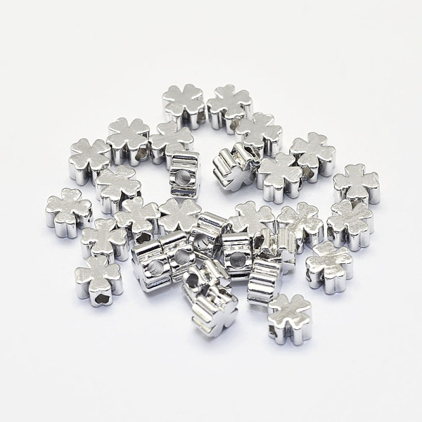 PandaHall Long-Lasting Plated Brass Beads, Nickel Free, Four Leaf Clover, Real Platinum Plated, 5x5x2.5mm, Hole: 1.5mm Brass Others
PandaHall Long-Lasting Plated Brass Beads, Nickel Free, Four Leaf Clover, Real Platinum Plated, 5x5x2.5mm, Hole: 1.5mm Brass Others