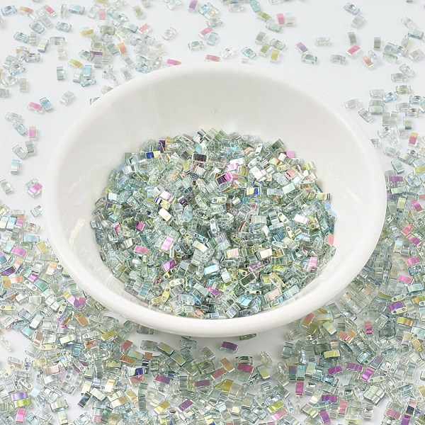 PandaHall MIYUKI Half TILA Beads, Japanese Seed Beads, 2 Hole, (HTL4577) Crystal Green Rainbow, 5x2.3x1.9mm, Hole: 0.8mm, about 2500pcs/100g...
PandaHall MIYUKI Half TILA Beads, Japanese Seed Beads, 2 Hole, (HTL4577) Crystal Green Rainbow, 5x2.3x1.9mm, Hole: 0.8mm, about 2500pcs/100g...